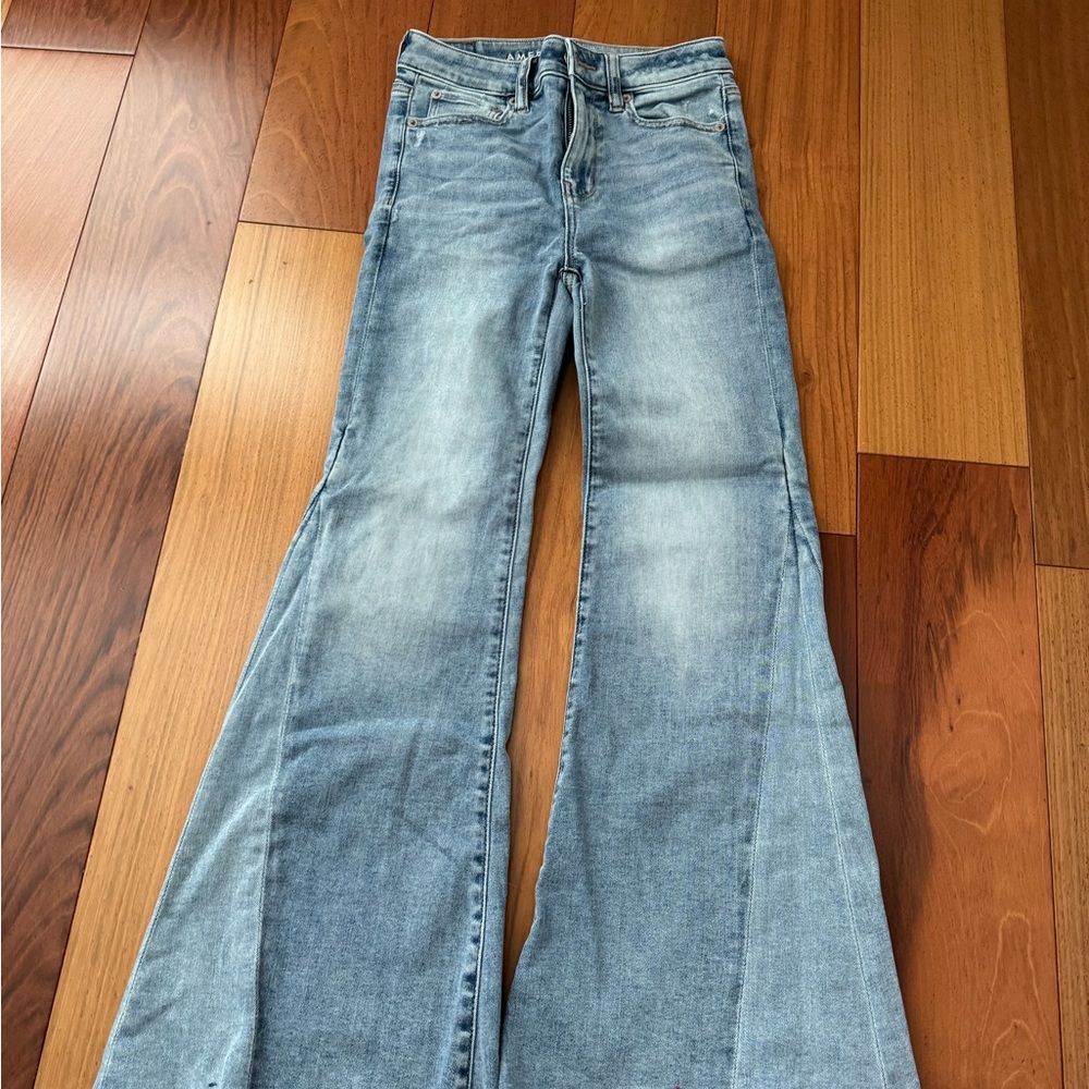 American Eagle Outfitters Blue Flare Jeans